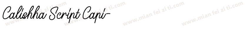 Calishha Script Capi字体转换